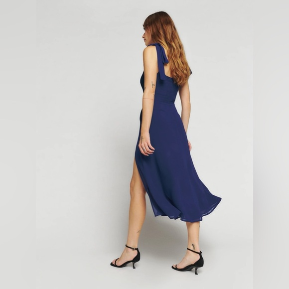 Reformation Twilight Dress (Color: Danube)- Sz 10P - Picture 5 of 8